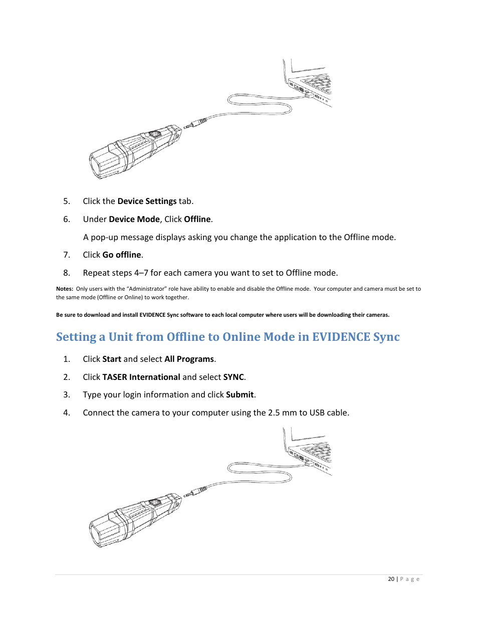 Taser Axon-Flex User Manual | Page 20 / 22