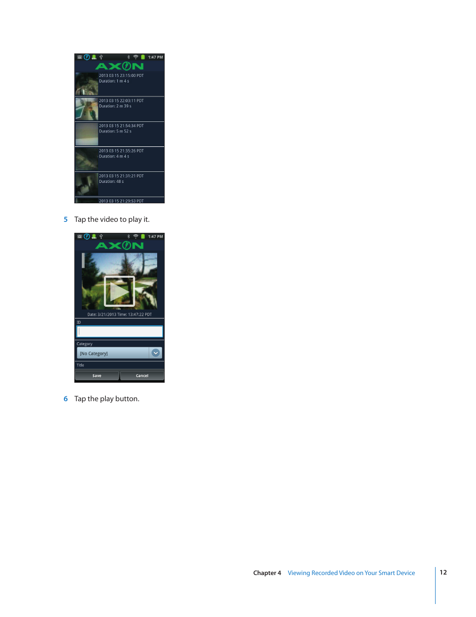 Taser Axon-Mobile User Manual | Page 12 / 28