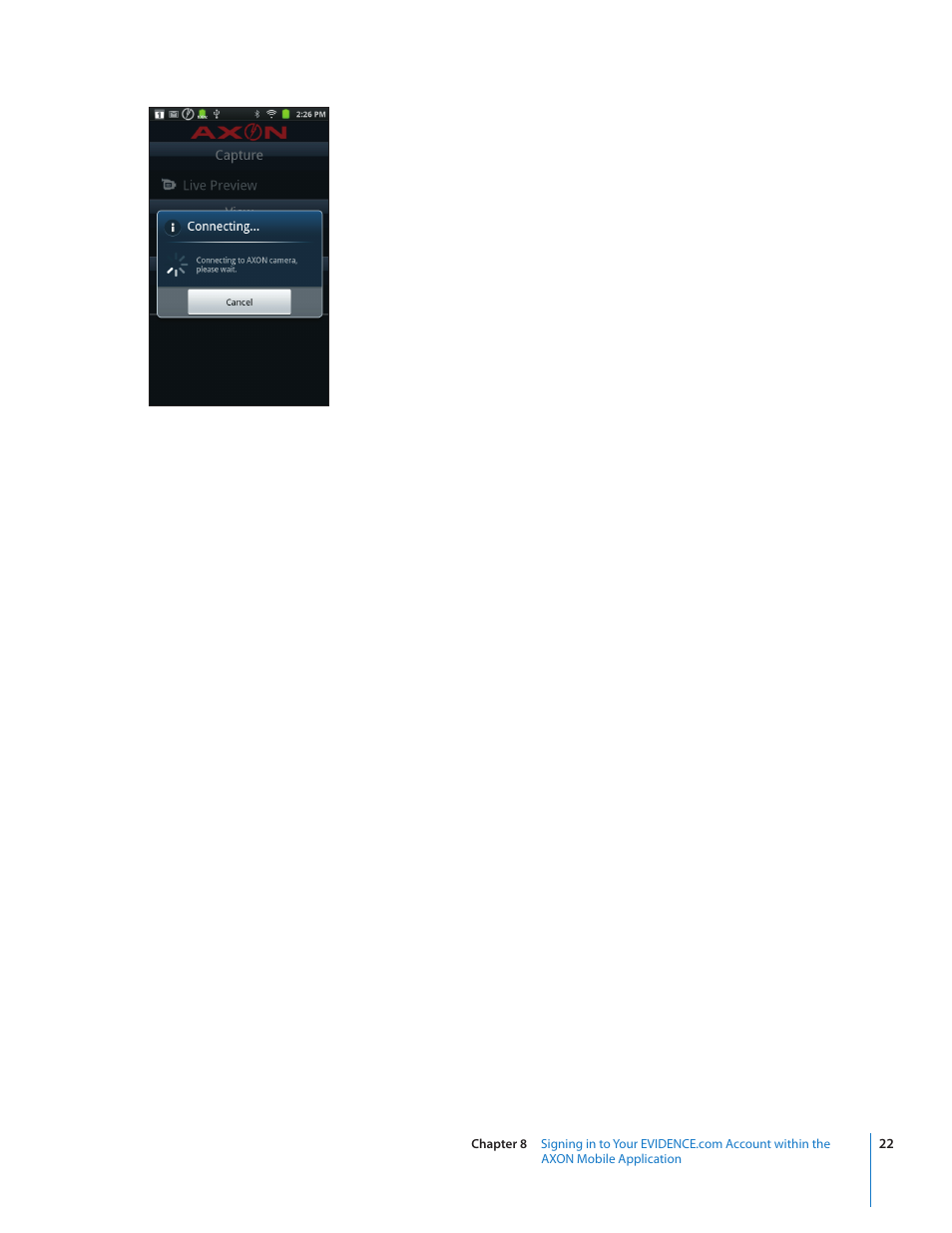 Taser Axon-Mobile User Manual | Page 22 / 28