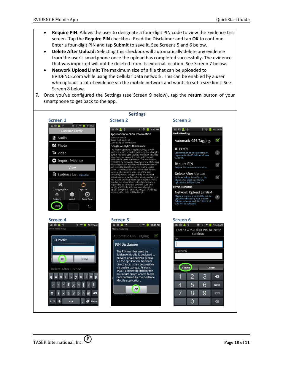 Taser Evidence-Mobile User Manual | Page 10 / 11