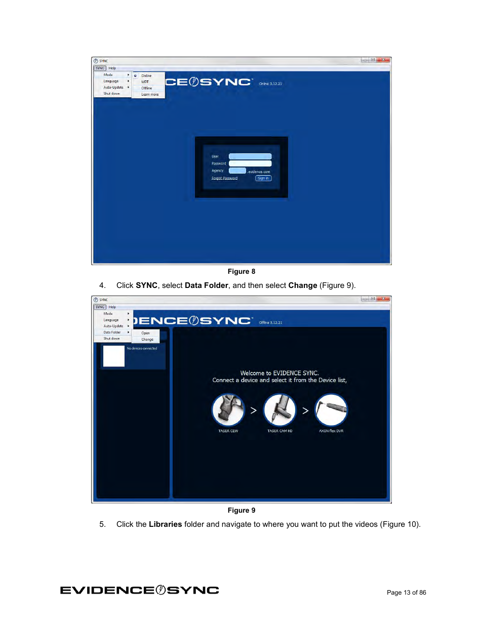 Taser Evidence-Sync User Manual | Page 13 / 86