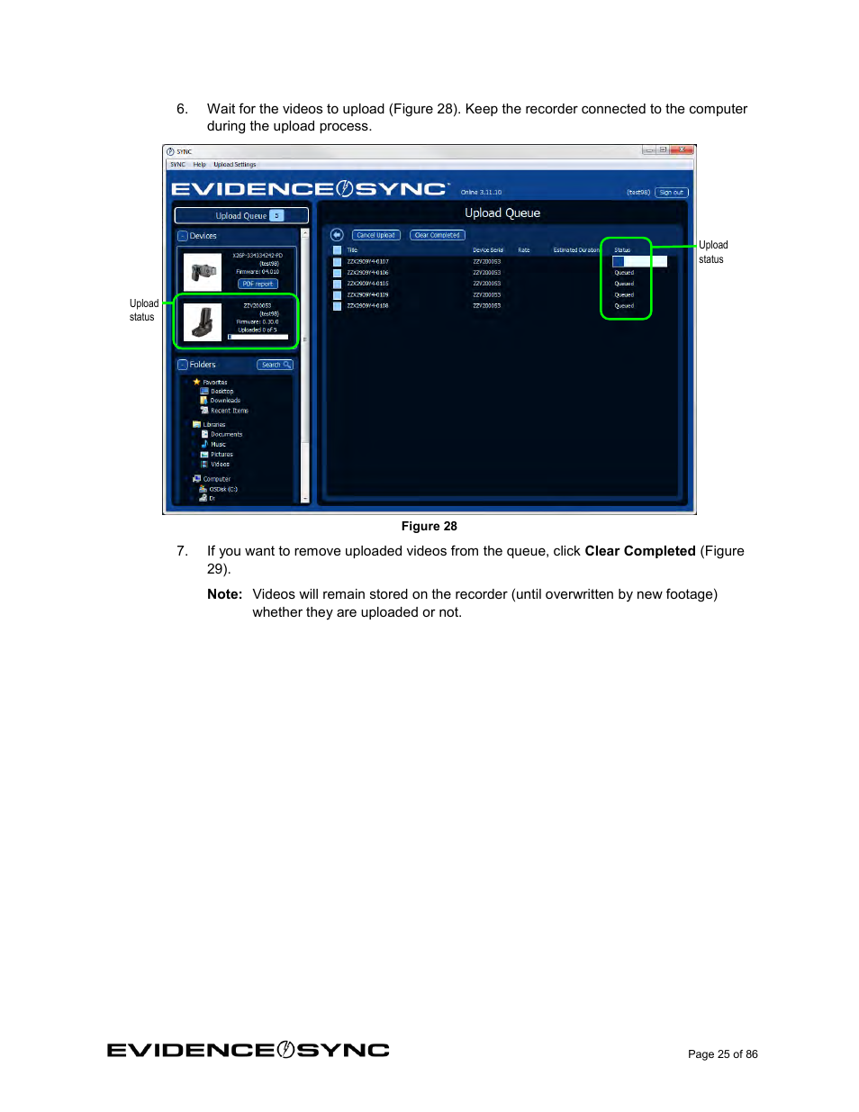Taser Evidence-Sync User Manual | Page 25 / 86