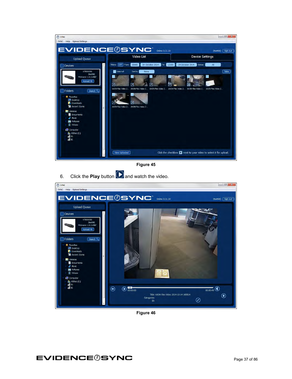 Taser Evidence-Sync User Manual | Page 37 / 86