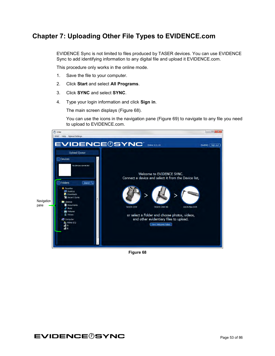 Taser Evidence-Sync User Manual | Page 53 / 86
