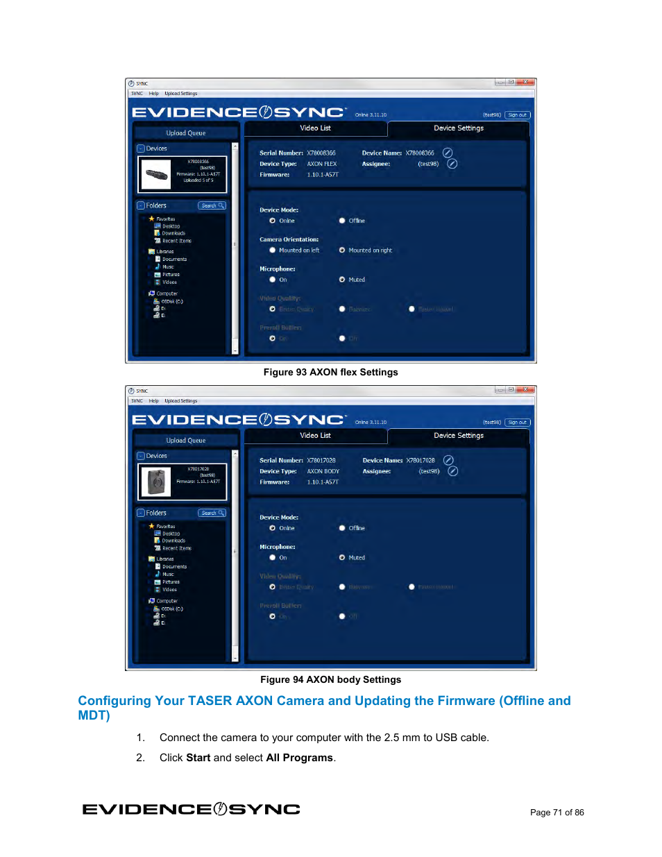 Taser Evidence-Sync User Manual | Page 71 / 86