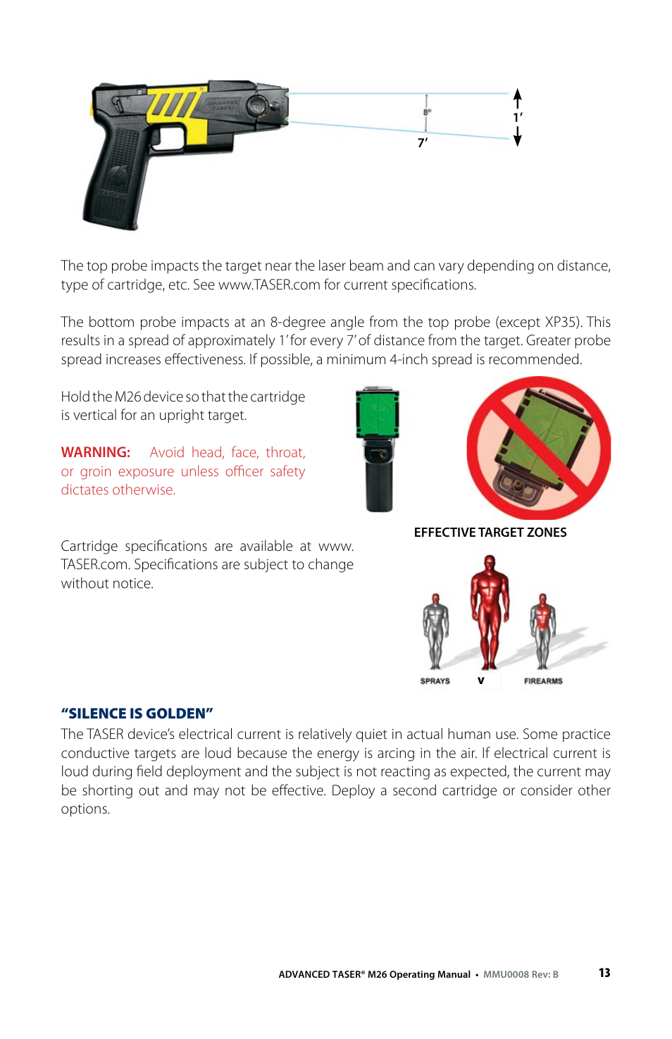 Taser M26 User Manual | Page 13 / 24