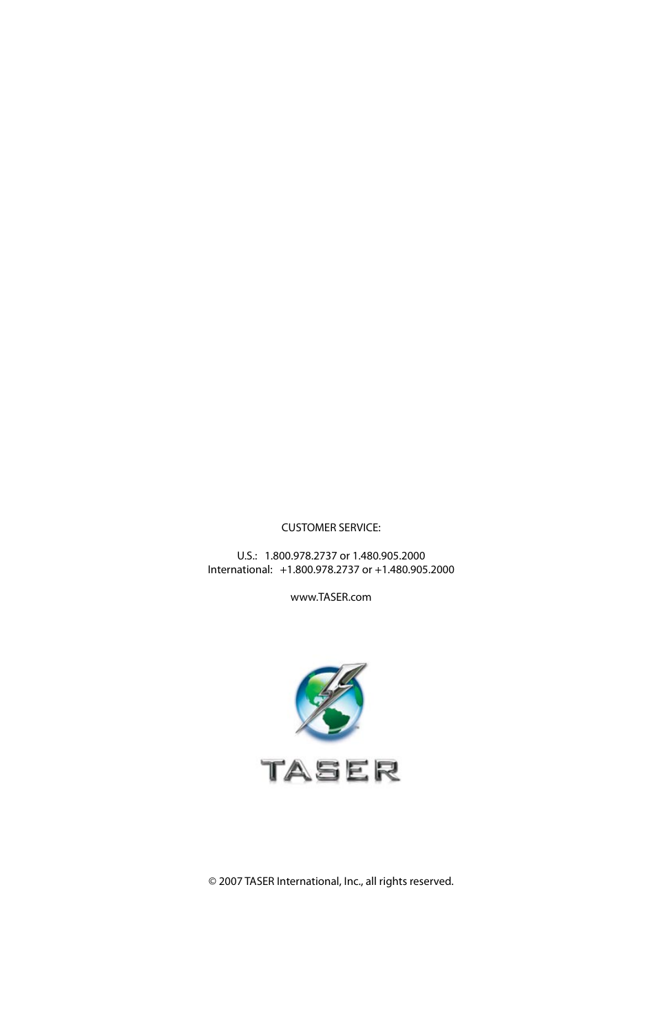 Taser M26 User Manual | Page 24 / 24