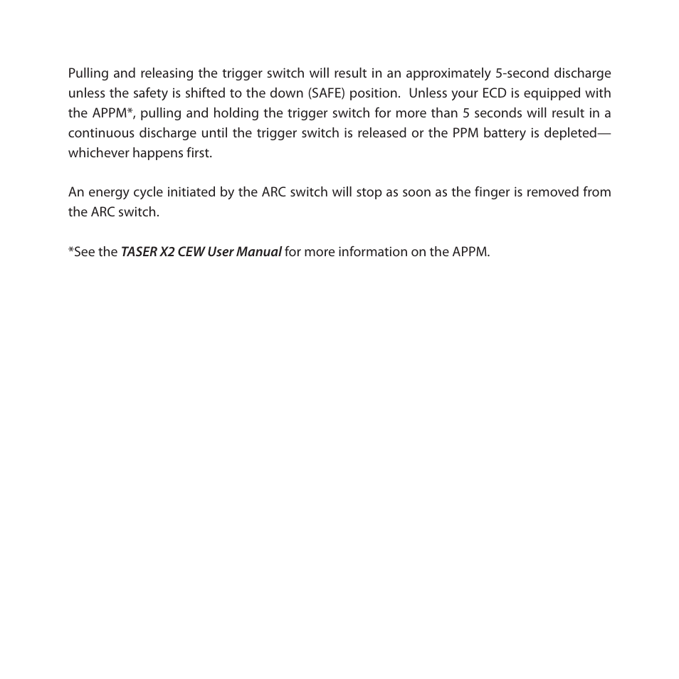 Taser X2 User Manual | Page 17 / 18