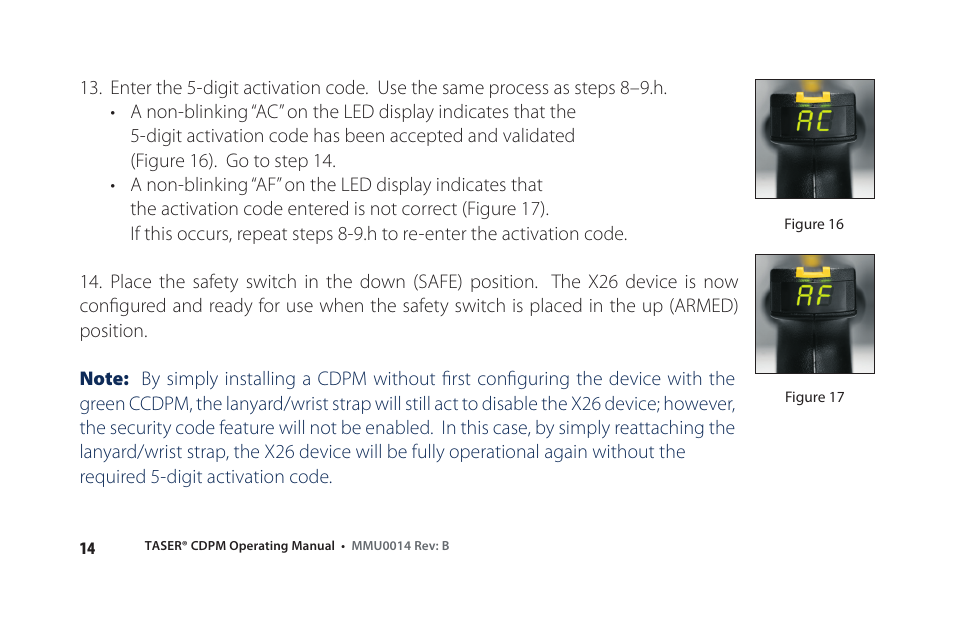Taser X26 User Manual | Page 14 / 22