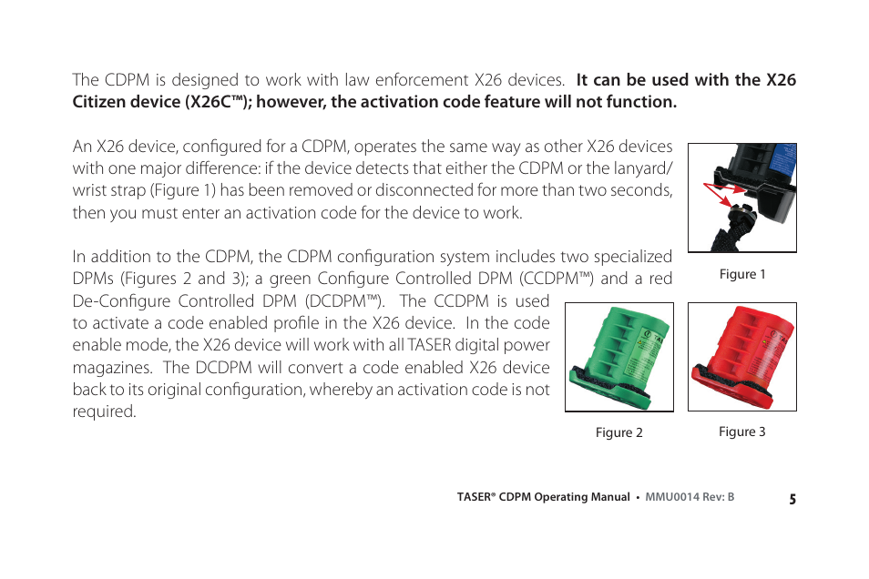Taser X26 User Manual | Page 5 / 22