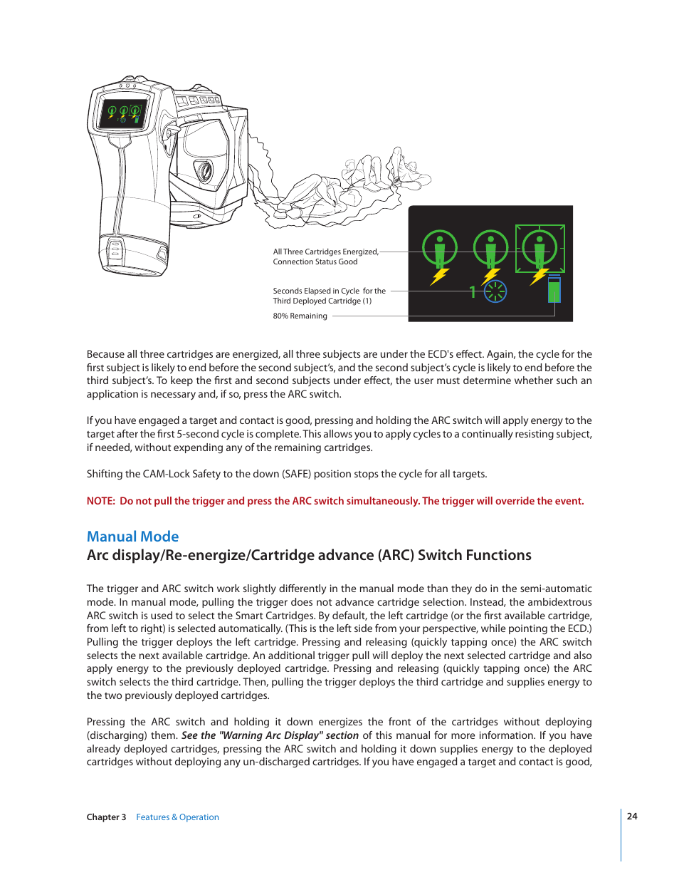 Taser X3 User Manual | Page 24 / 63