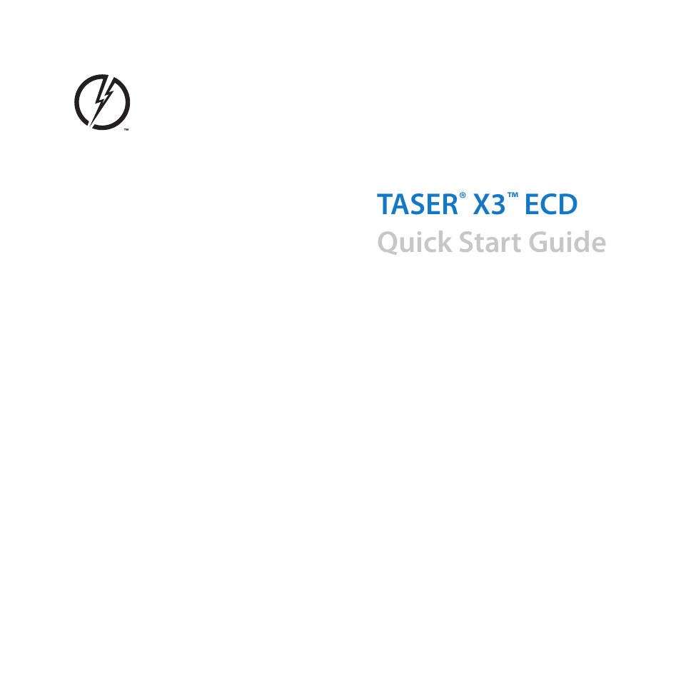 Taser X3 User Manual | 20 pages