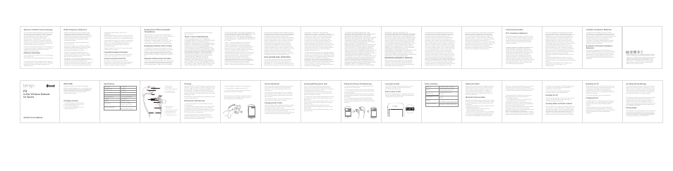 Tenqa Fit Bluetooth User Manual | 1 page