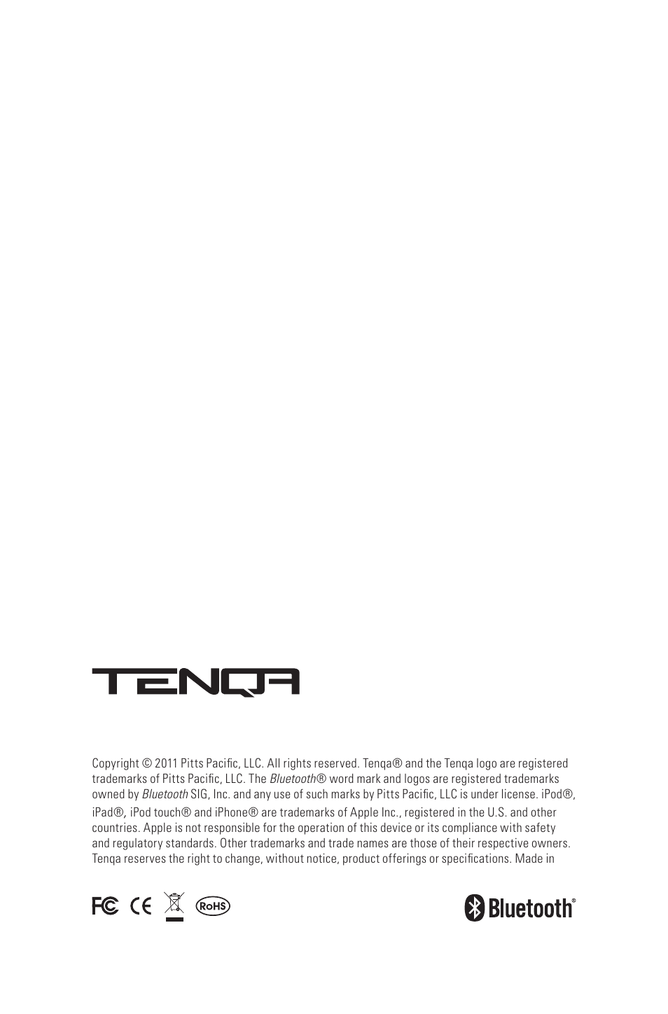 Tenqa HP-109 User Manual | Page 16 / 16