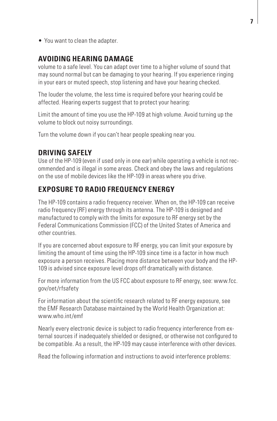 Tenqa HP-109 User Manual | Page 9 / 16