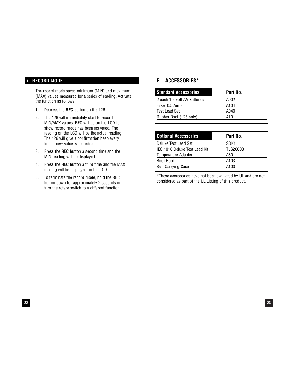 Test Products International 126 User Manual | Page 22 / 28