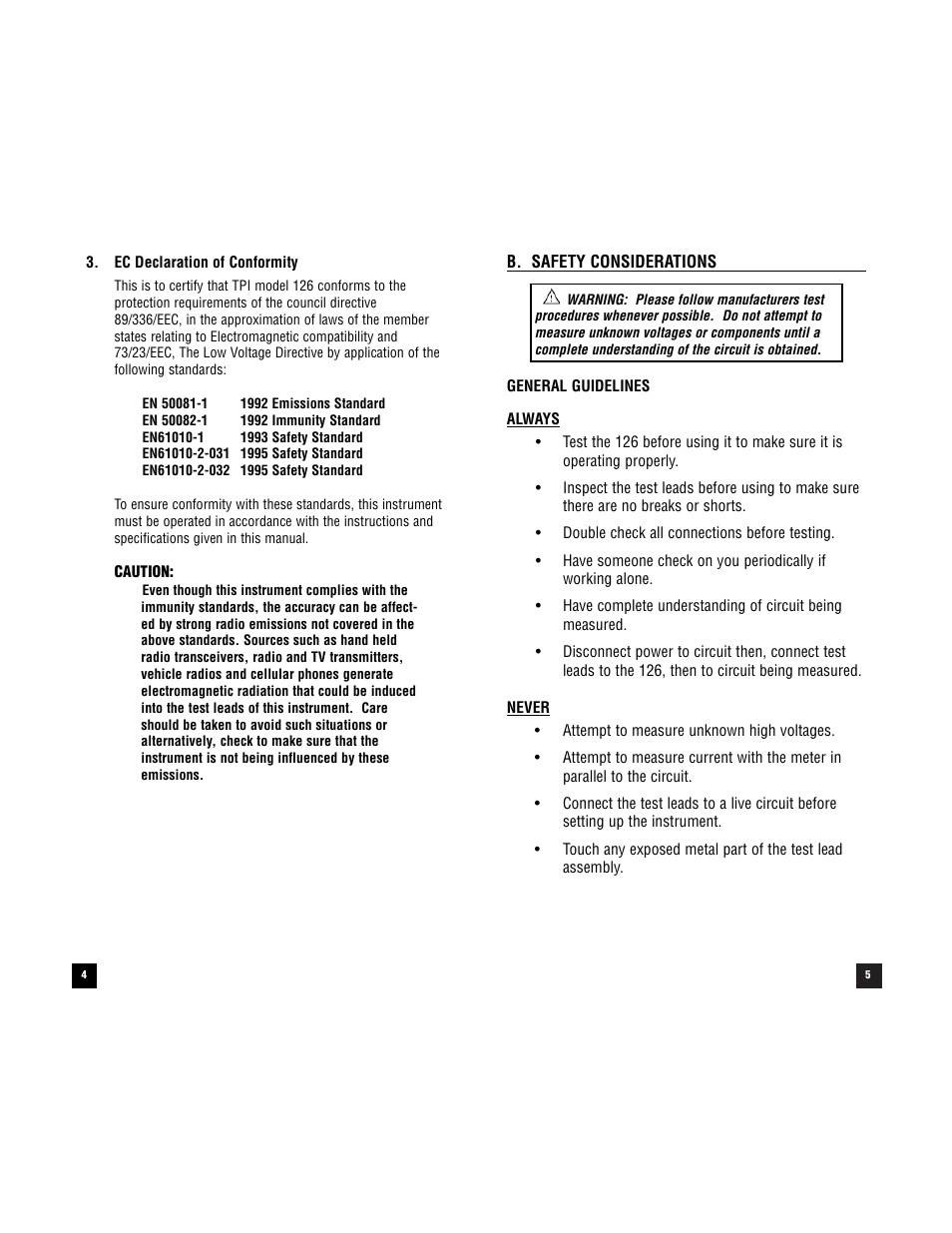 Test Products International 126 User Manual | Page 5 / 28