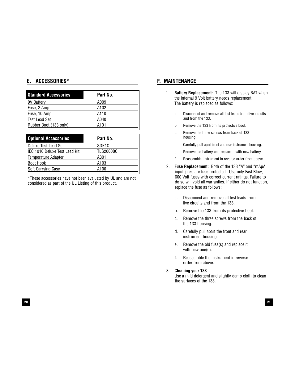 Test Products International 133 User Manual | Page 20 / 24