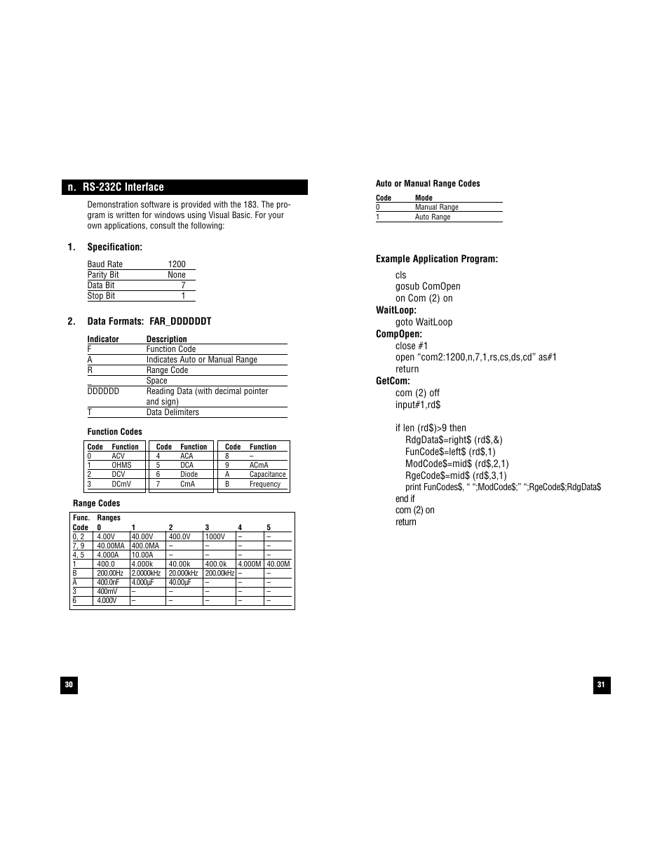 N. rs-232c interface | Test Products International 183 User Manual | Page 32 / 37