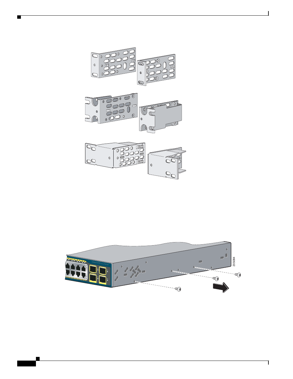 Attaching the rack-mount brackets, Figure 2-9 | Cisco 2975 User Manual | Page 28 / 62