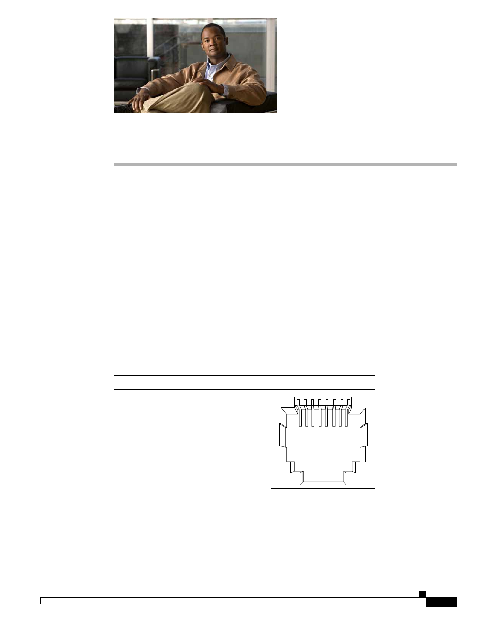Connector and cable specifications, Connector specifications, 10/100/1000 poe | A p p e n d i x, Appendix b, “connector and cable, Specifications, Connector and cable, Appendix b | Cisco 2975 User Manual | Page 47 / 62