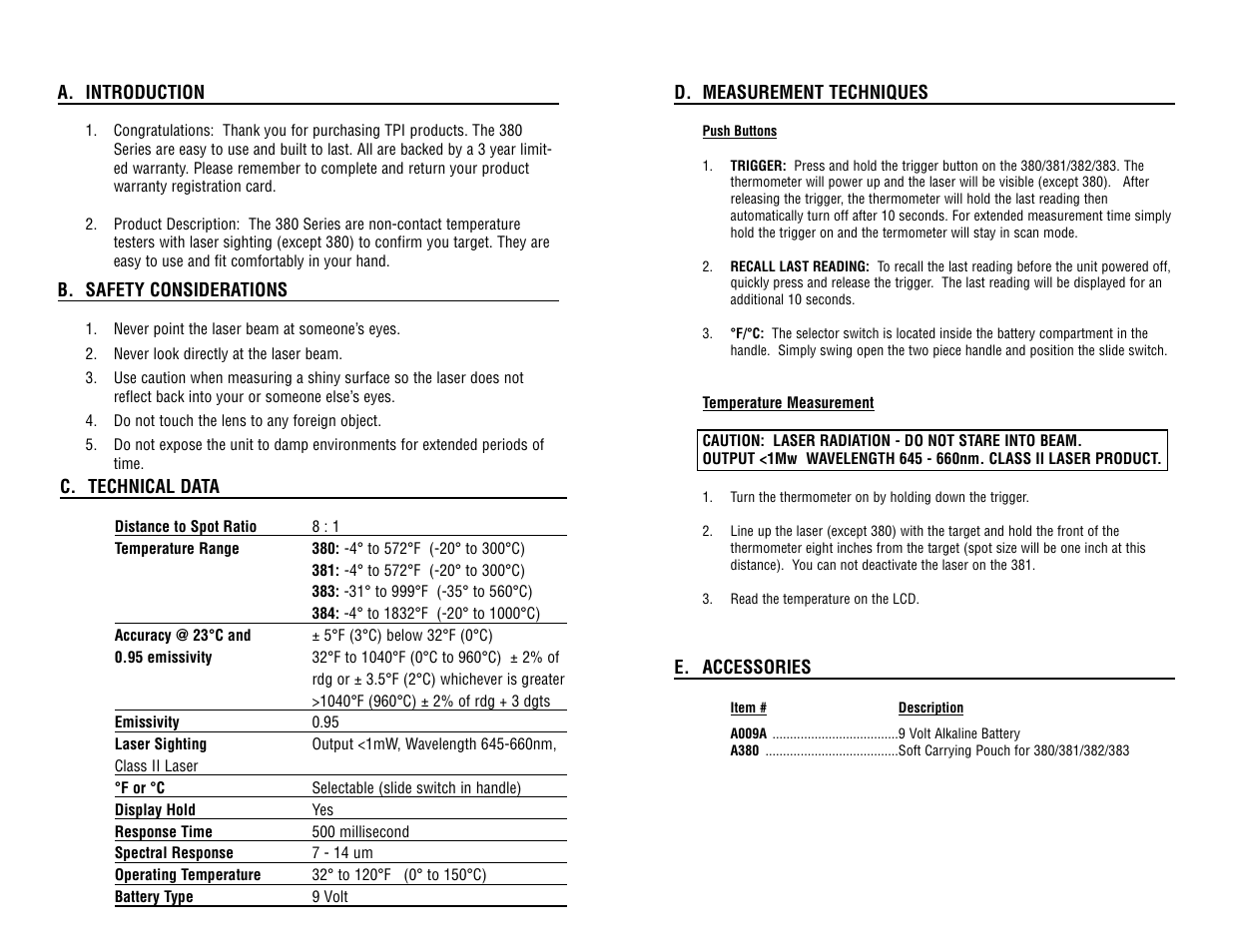 Test Products International 384 User Manual | Page 3 / 4