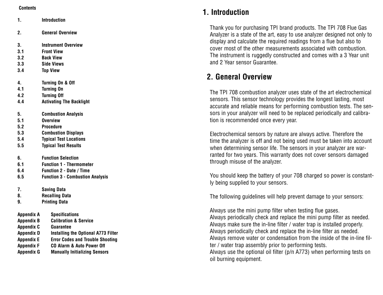 Introduction, General overview | Test Products International 708 User Manual | Page 3 / 36