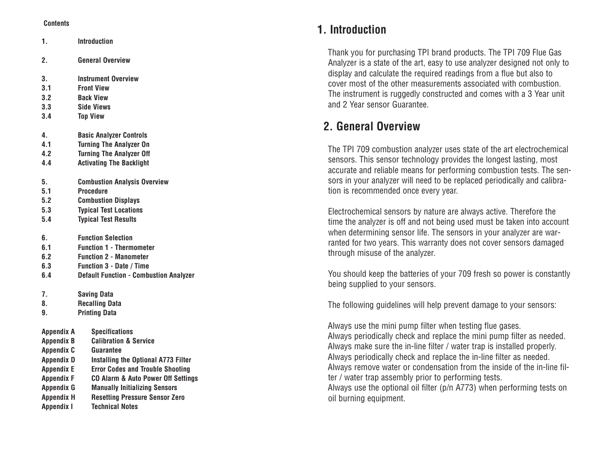 Introduction, General overview | Test Products International 709 User Manual | Page 3 / 38
