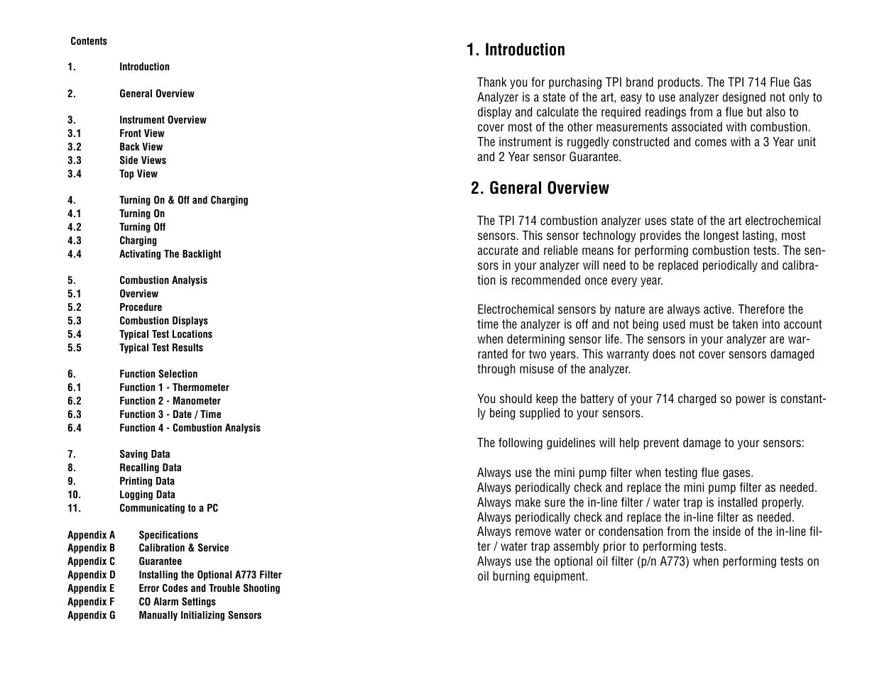 Introduction, General overview | Test Products International 714 User Manual | Page 3 / 40