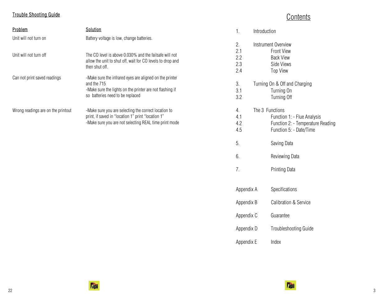 Test Products International 715 User Manual | Page 22 / 24