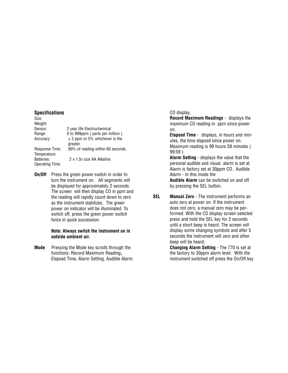 Test Products International 770 User Manual | Page 4 / 8