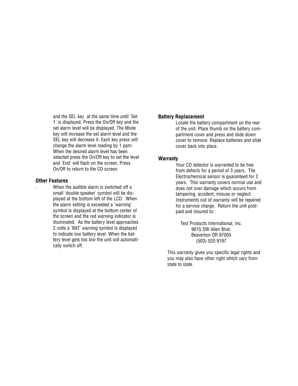 Test Products International 770 User Manual | Page 6 / 8