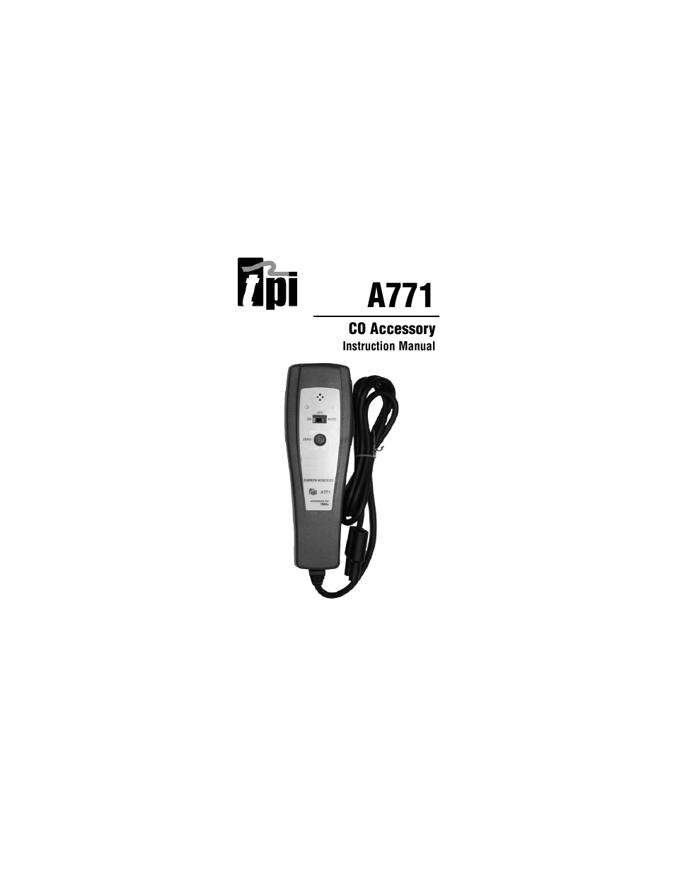 Test Products International A771 User Manual | 5 pages
