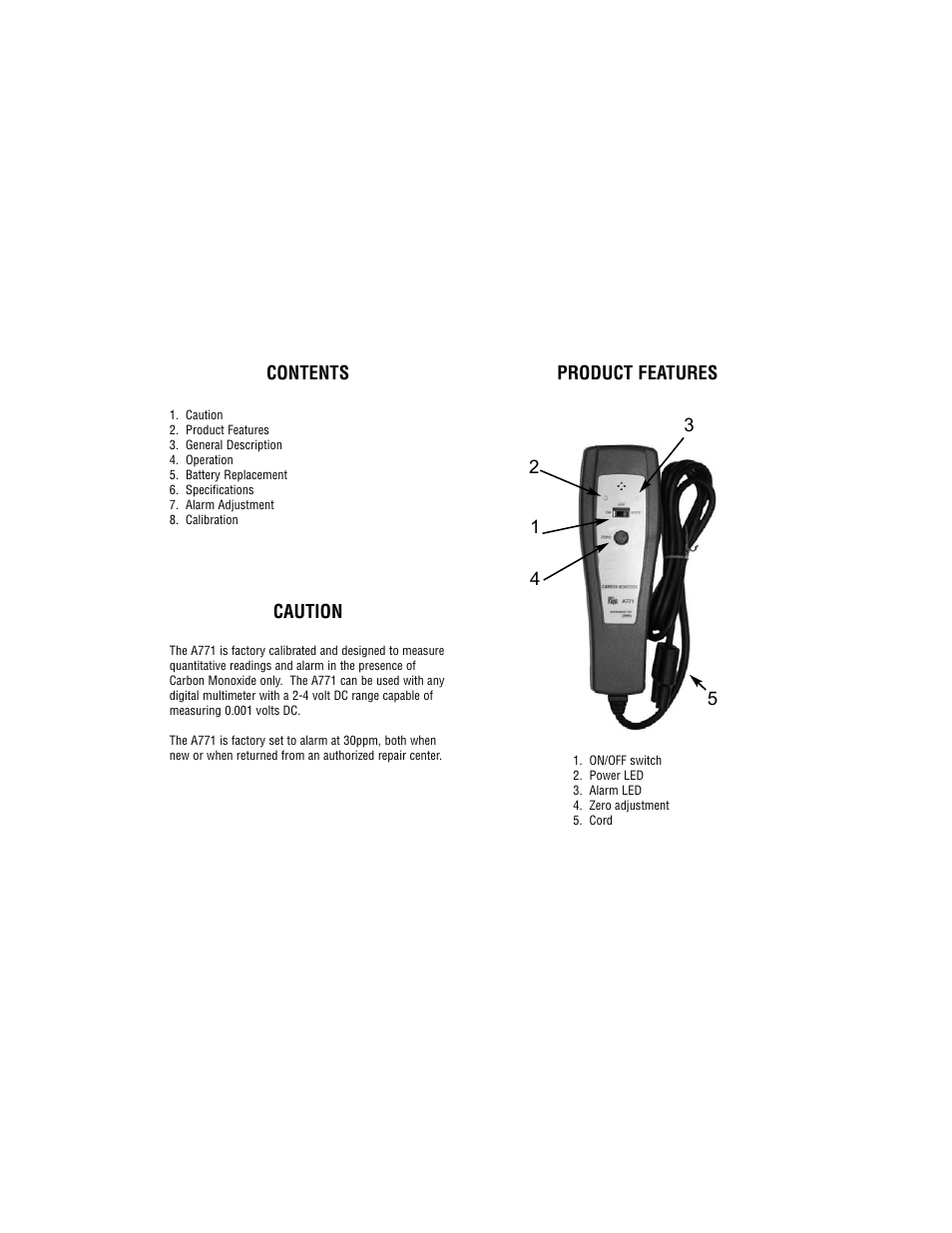 Test Products International A771 User Manual | Page 2 / 5