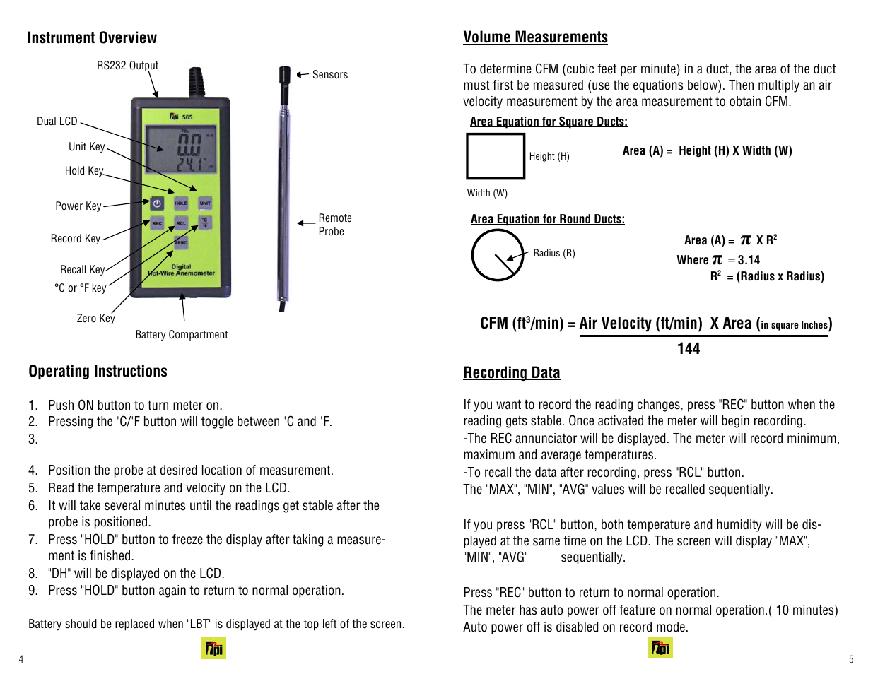 Test Products International 565C1 User Manual | Page 4 / 4