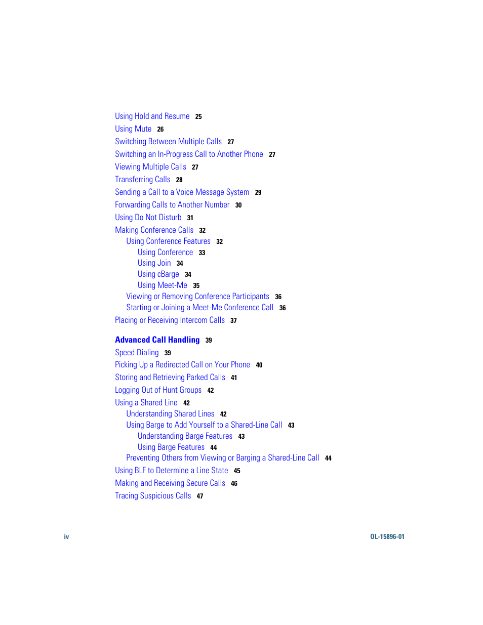 Cisco IP Phone 7945G User Manual | Page 6 / 104