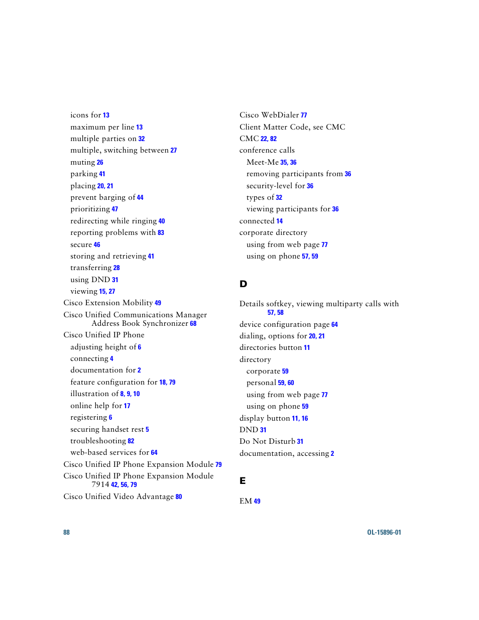 Cisco IP Phone 7945G User Manual | Page 96 / 104