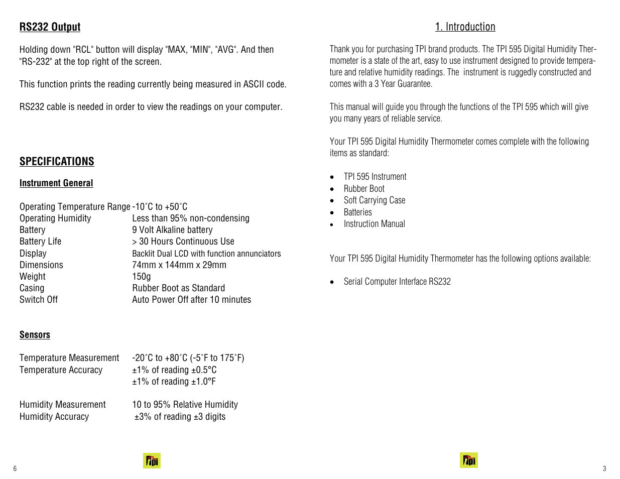 Test Products International 595C1 User Manual | Page 3 / 4