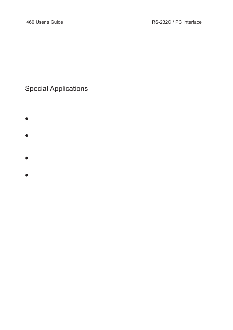 Special applications | Test Products International 460 User Manual | Page 59 / 65