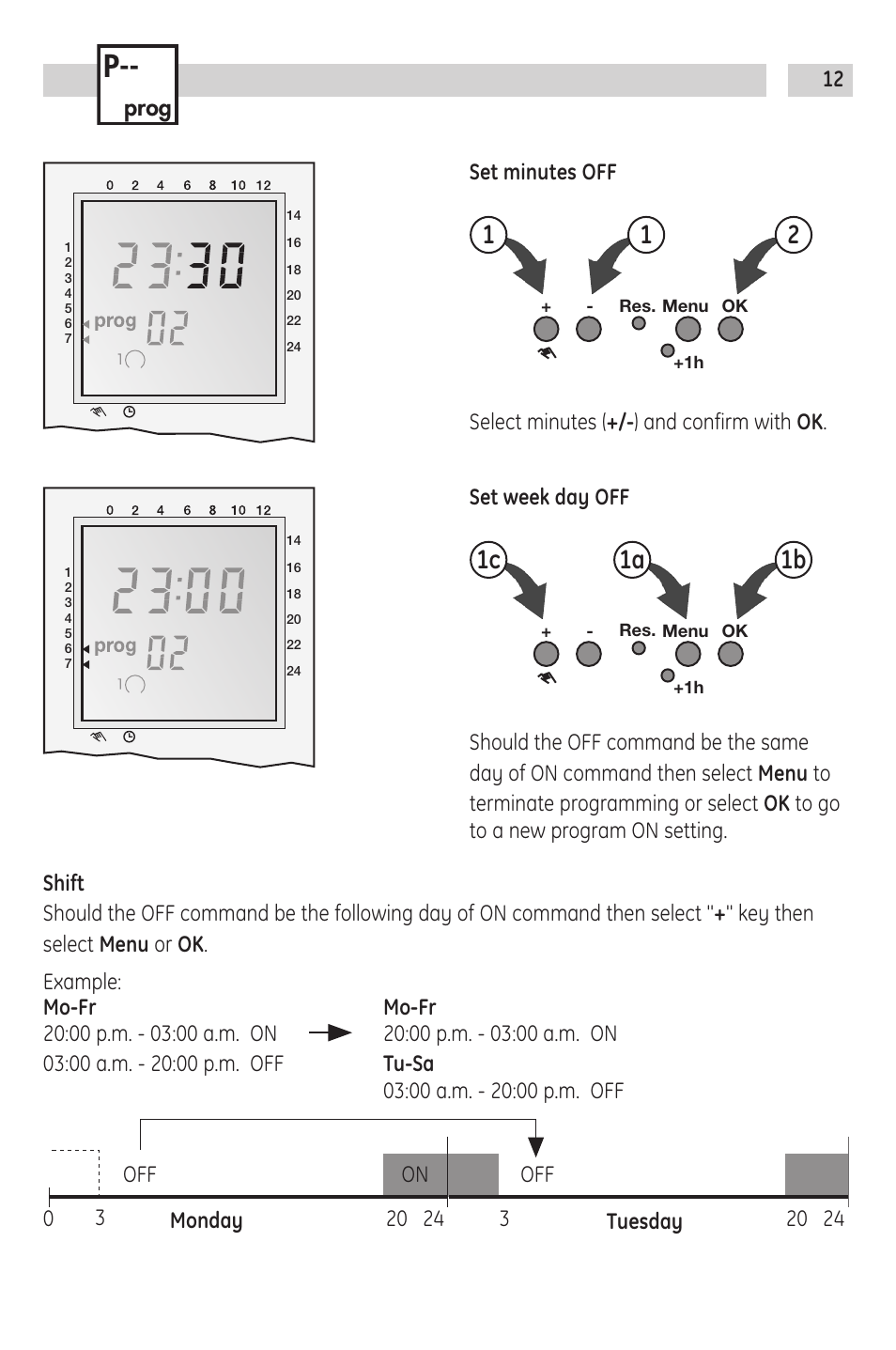 1c 1b 1a | TFC Group Grasslin SB-Digi+ 24/7 Digital Socket Box Timeswitch User Manual | Page 12 / 16