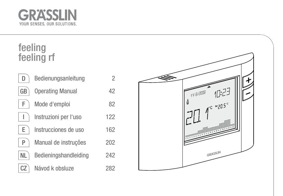 TFC Group Feeling RF Room Thermostat User Manual | 42 pages