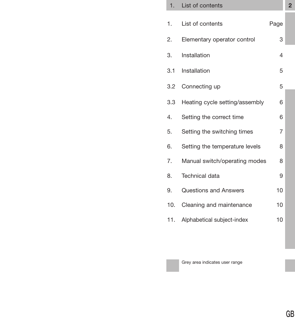 TFC Group Famoso 555 (7 day) User Manual | 9 pages