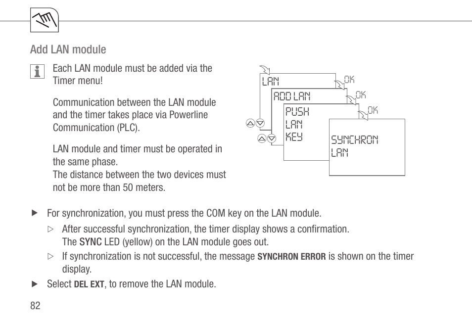 Add lan module | TFC Group Talento 892 Plus User Manual | Page 39 / 43