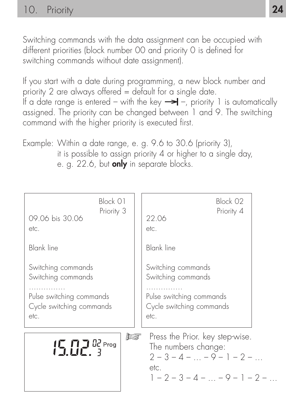 Priority 24 | TFC Group Talento 894 User Manual | Page 23 / 34