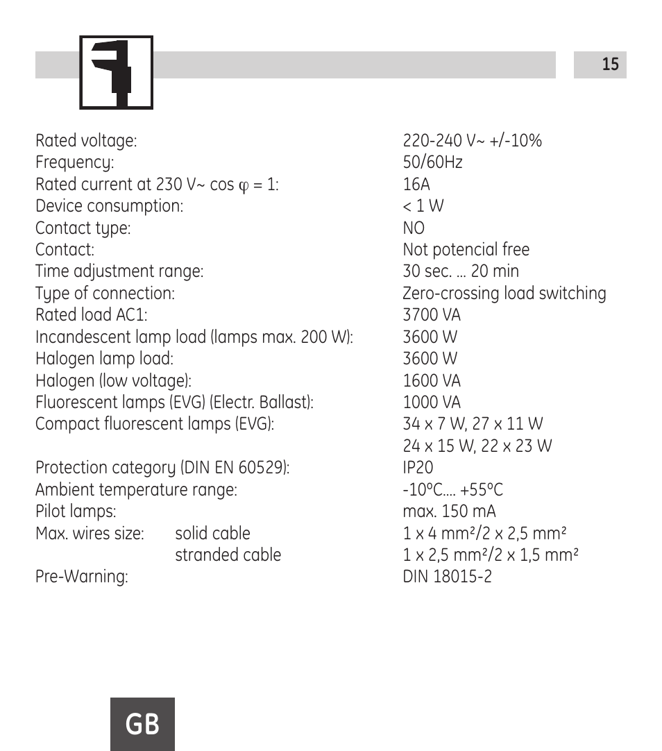 TFC Group Trealux 510 Staircase Switch User Manual | Page 15 / 24