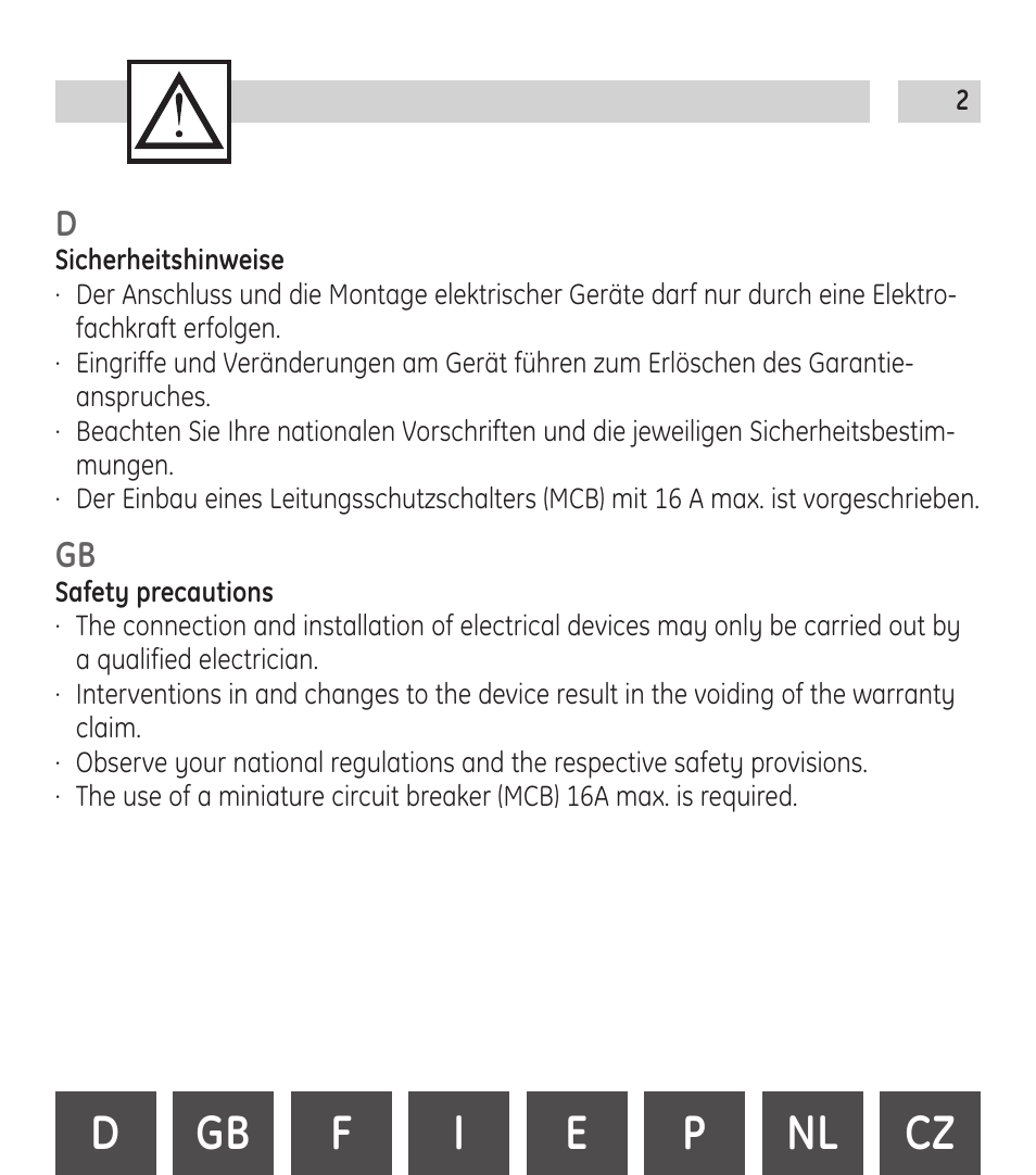 TFC Group Trealux 510 Staircase Switch User Manual | Page 2 / 24