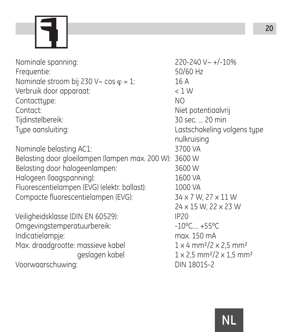 TFC Group Trealux 510 Staircase Switch User Manual | Page 20 / 24