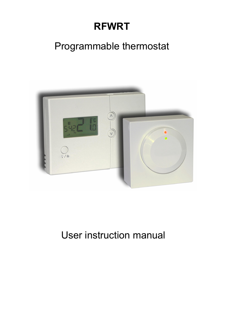 Rfwrt, Programmable thermostat user instruction manual | TFC Group RFWRT User Manual | Page 4 / 4