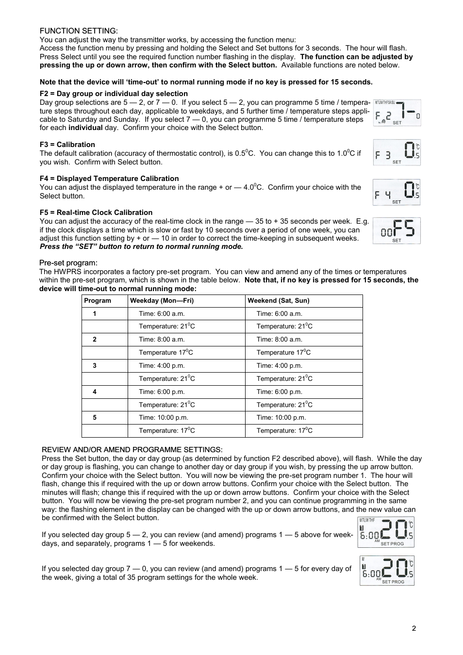TFC Group HWPRS User Manual | Page 3 / 4