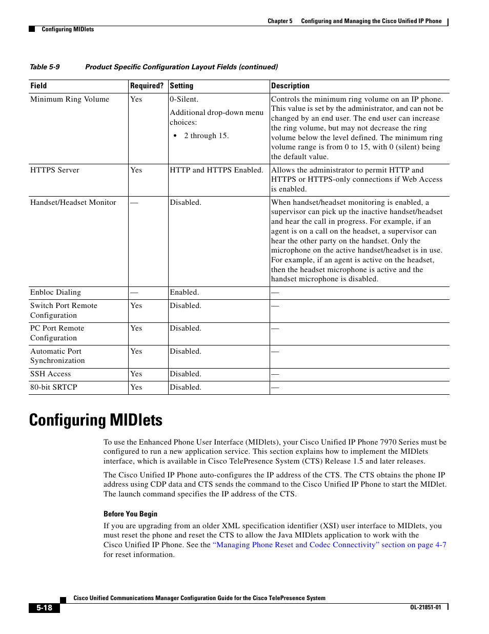 Configuring midlets | Cisco OL-21851-01 User Manual | Page 18 / 30
